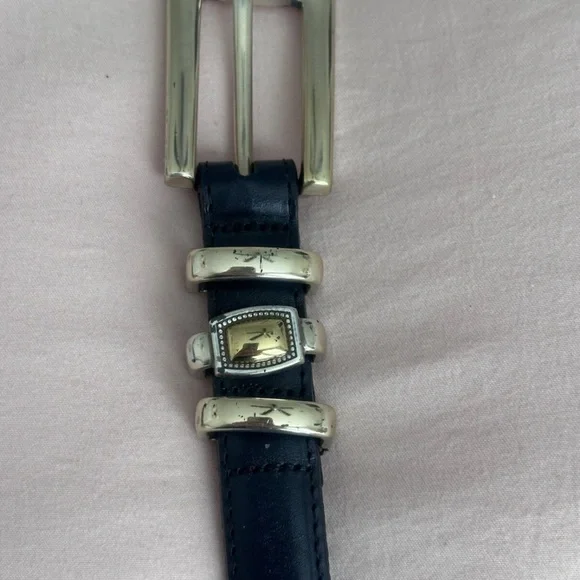 Brighton | Accessories | Brighton Black Leather Belt With  display picture 1